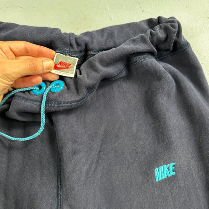 Nike Sweatpants VTG 90s Mens M Navy Swoosh Logo Jogger Casual Classic Retro Gym