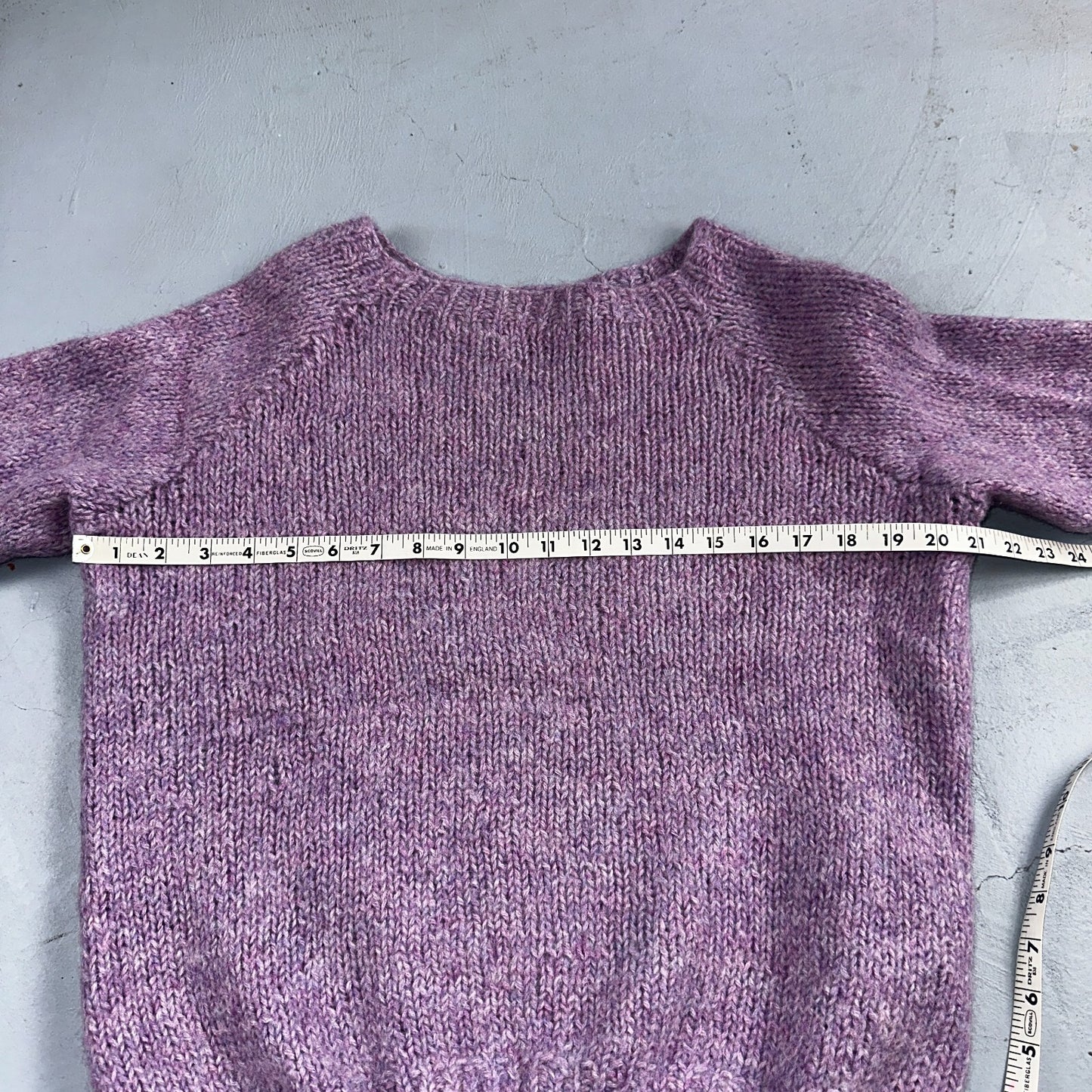 1970s VTG Sweater Cable Knit 70s 80s Purple Cute Warm Grandma Core Pull Over