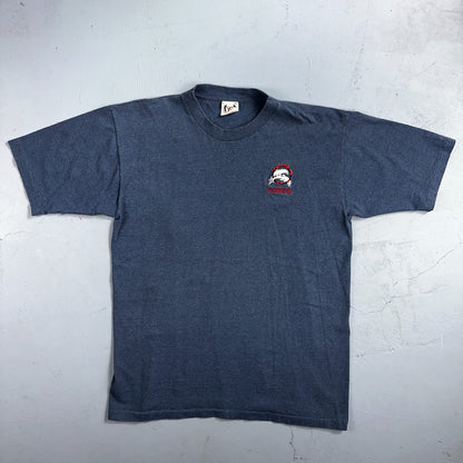 Florida Dolphins Through Hoops VTG T Shirt Sea World Single Stitch Blue 90s