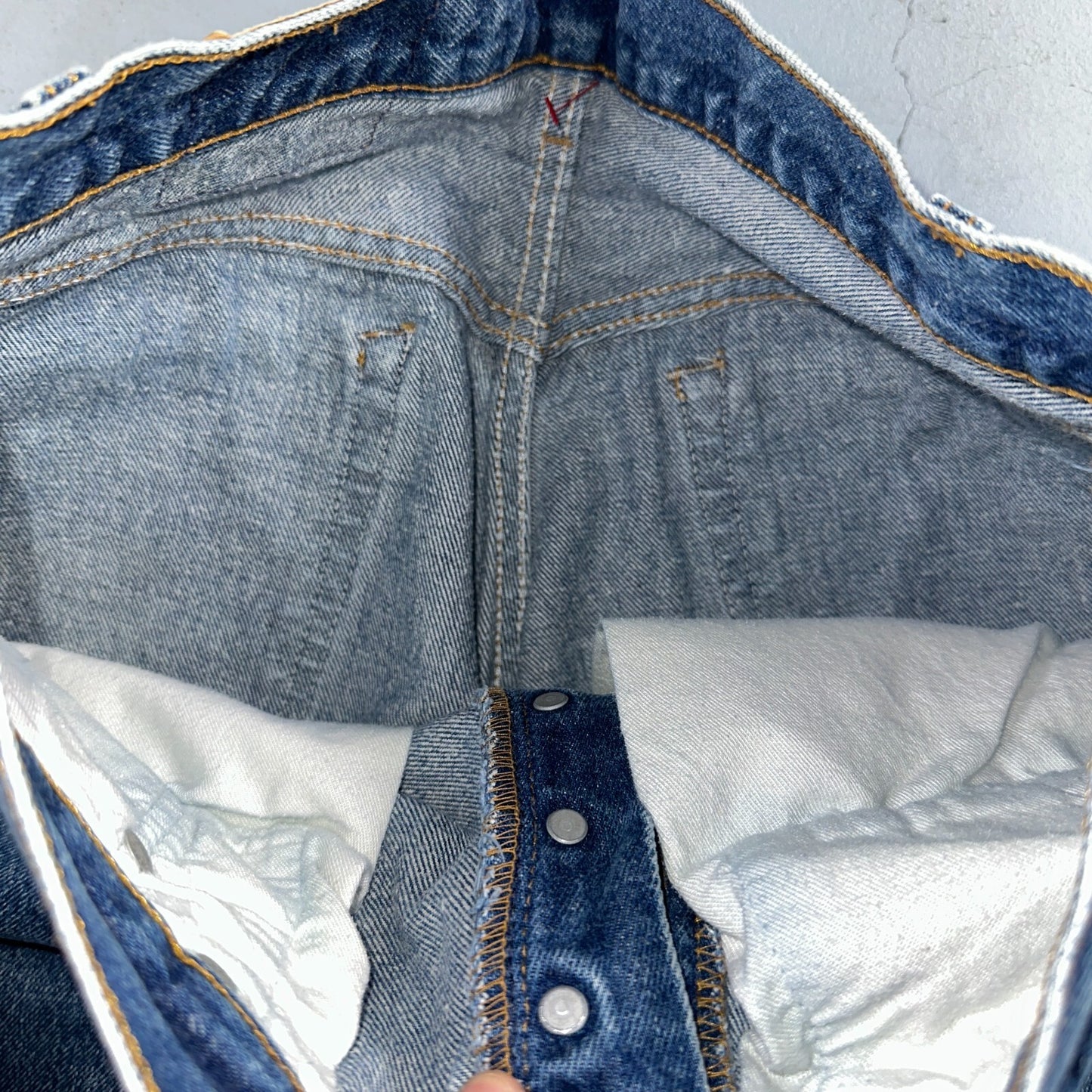 Levis 501 Vintage 80s USA XX Straight Leg Jeans Blue Med Wash 33x32 Act 30x27