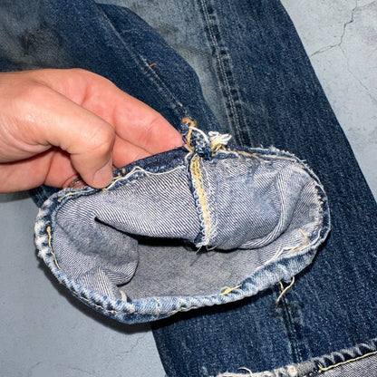 Levis 501 XX Big E Vintage 50s Redline Selvedge USA XX Reworked Jeans 29x29