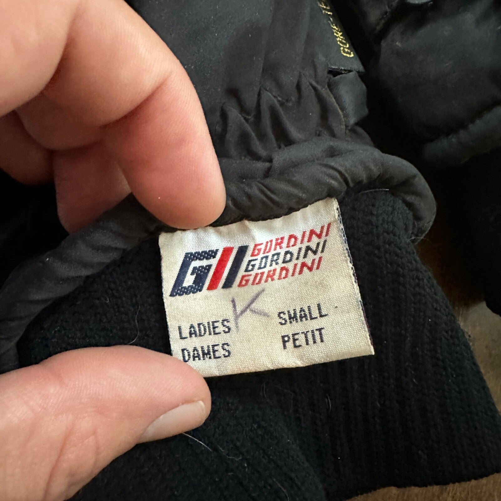 Gordini Winter Gloves Women Size Small Leather Palm Gore-Tex VTG 90s