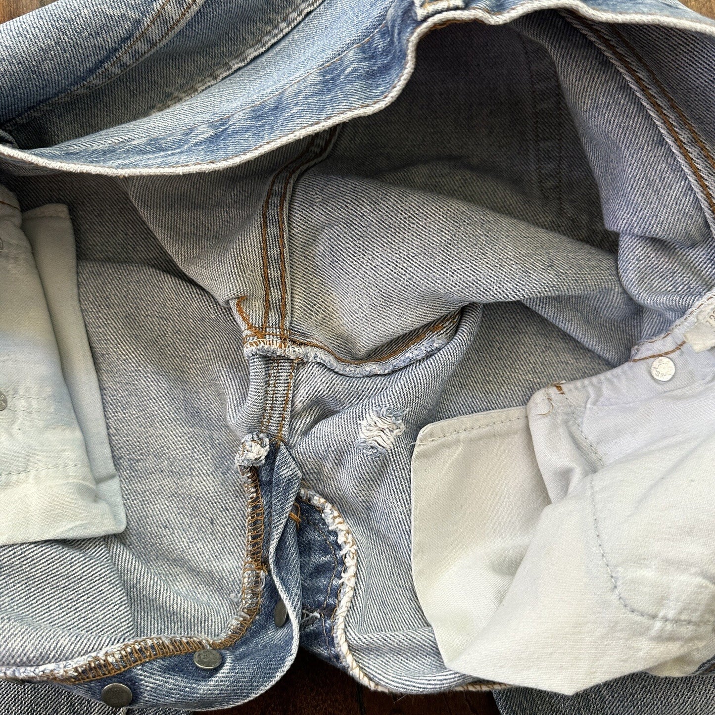 Levis Vintage 80s Redline Selvedge USA 501 XX Jeans 66 70s Light 30x33 Act 28x28