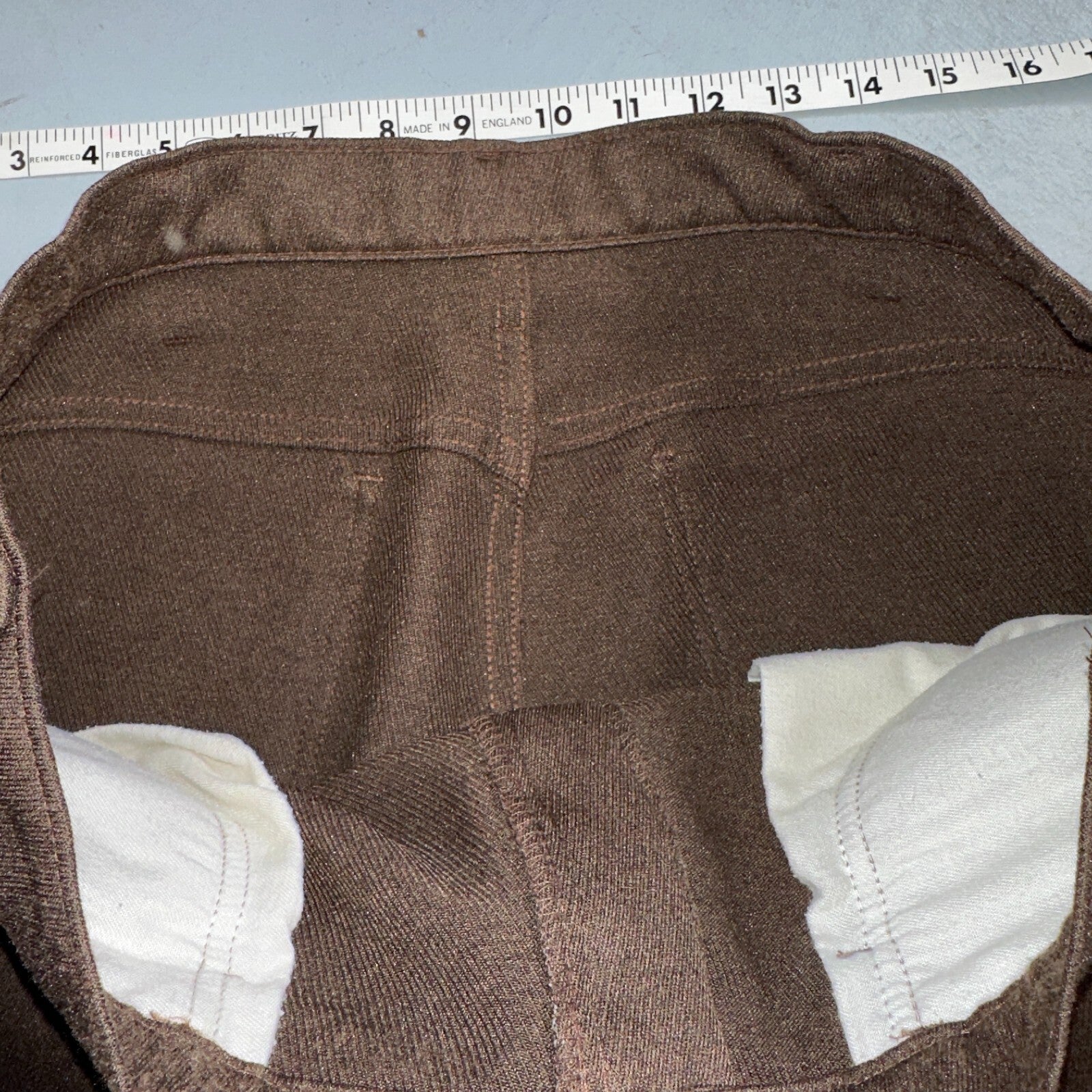 Levis 70s USA 517 36x31 Bootcut Pants Brown Polyester Slacks Vintage 35x30