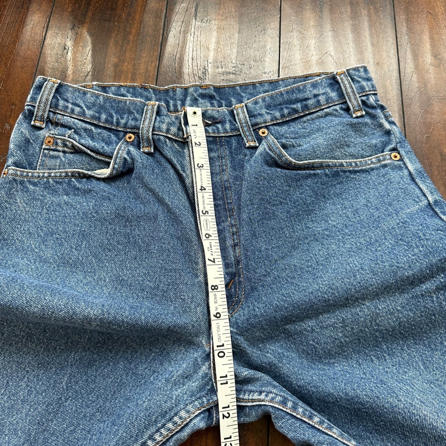 Levis 505 Vintage 90s Straight Leg XX Canada Jeans 33x33 Med Wash 30x27