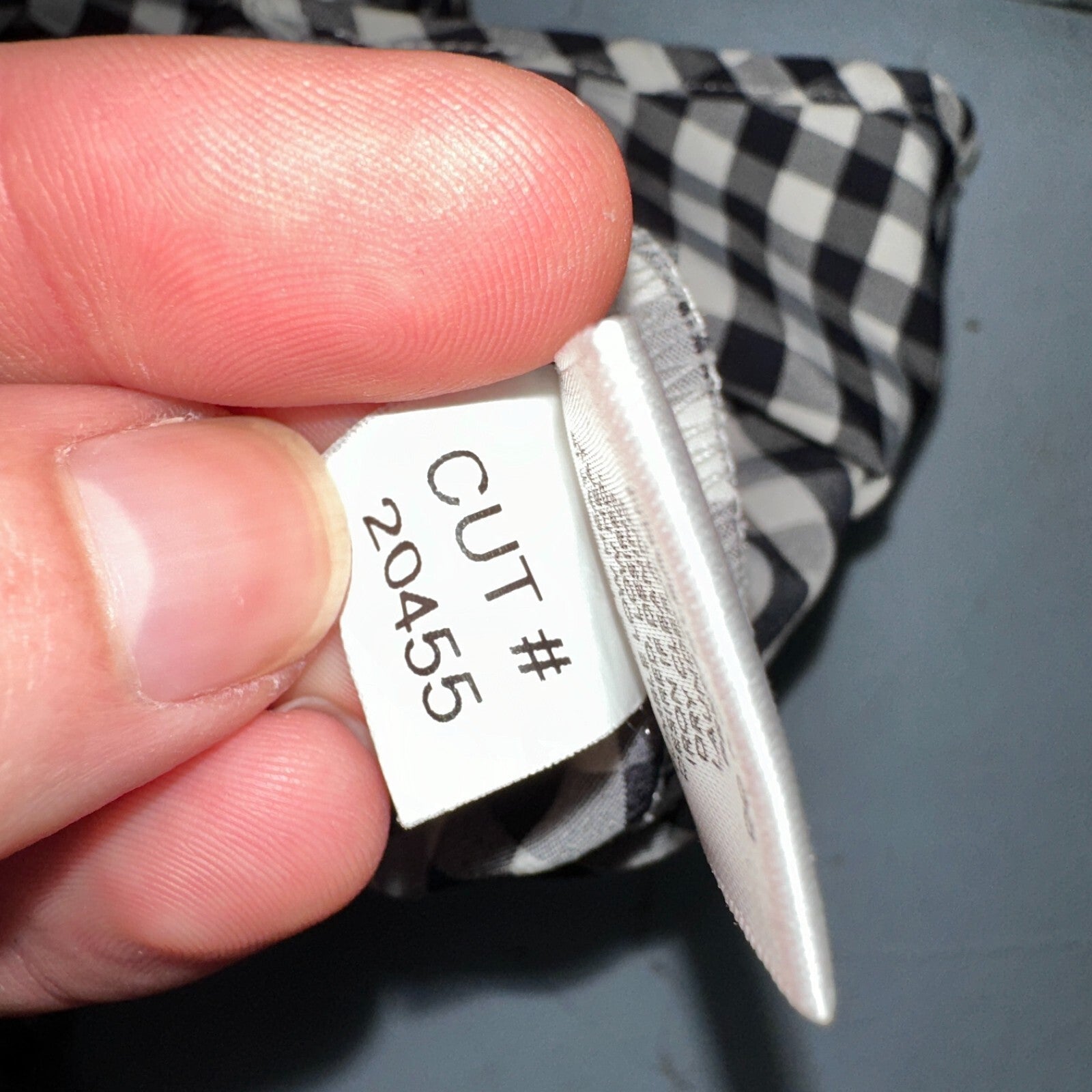 Mizzen Main Shirt Men L Black Button Performance Trim Fit Gingham Check USA