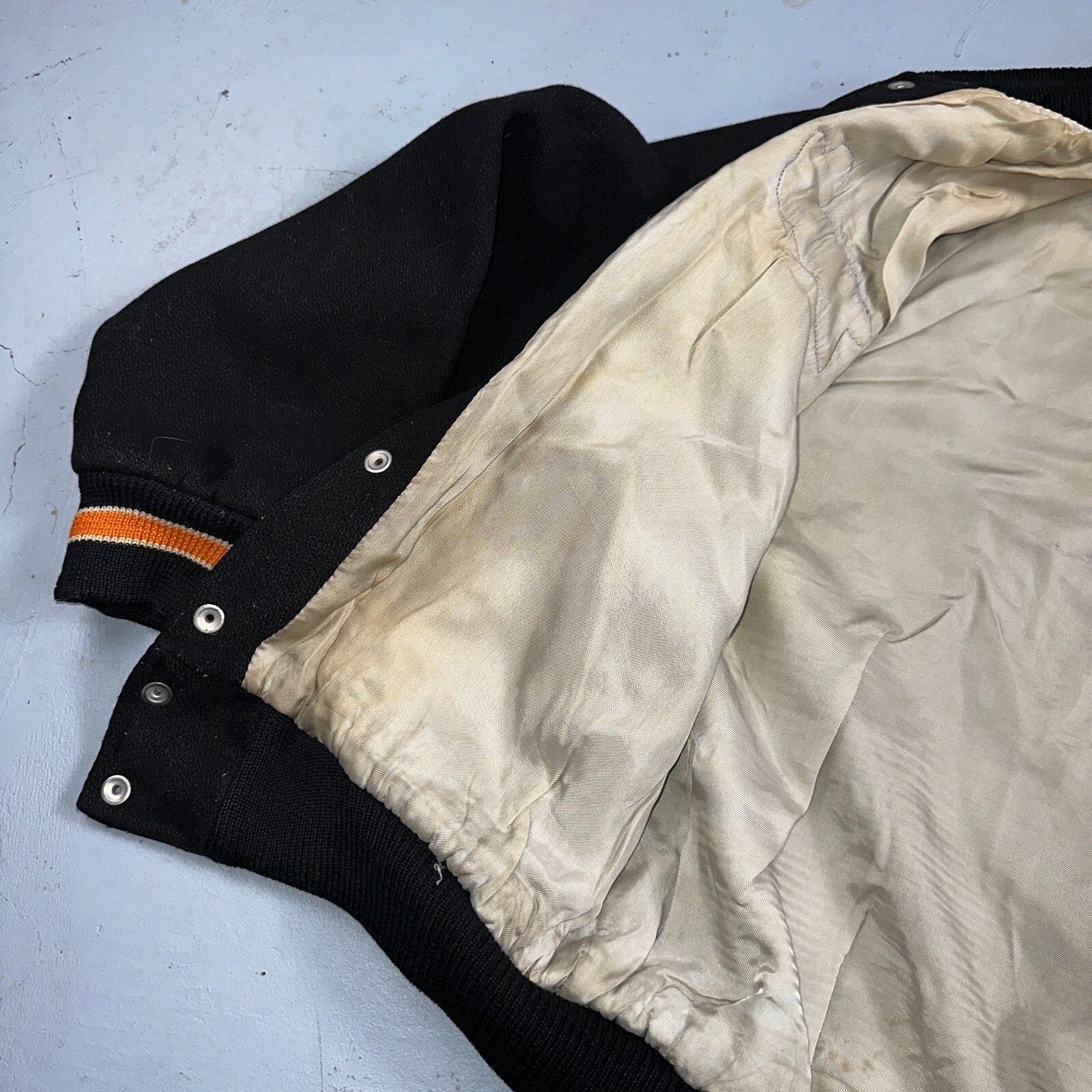 VTG Bill Beard Varsity Leather Letterman 60s Jacket L Portland USA Salem BOB