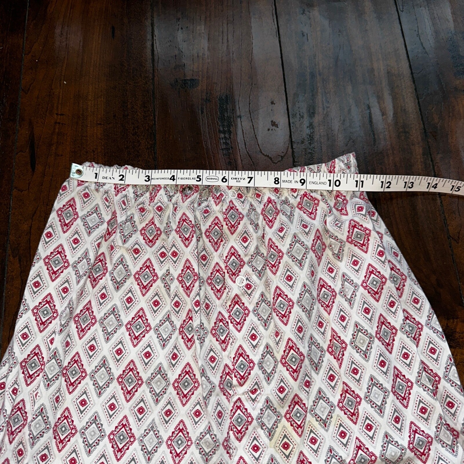 Vintage 50s 60s Tommies Sanforized Sleepwear Pajamas Pair Pants Top Cotton Plaid