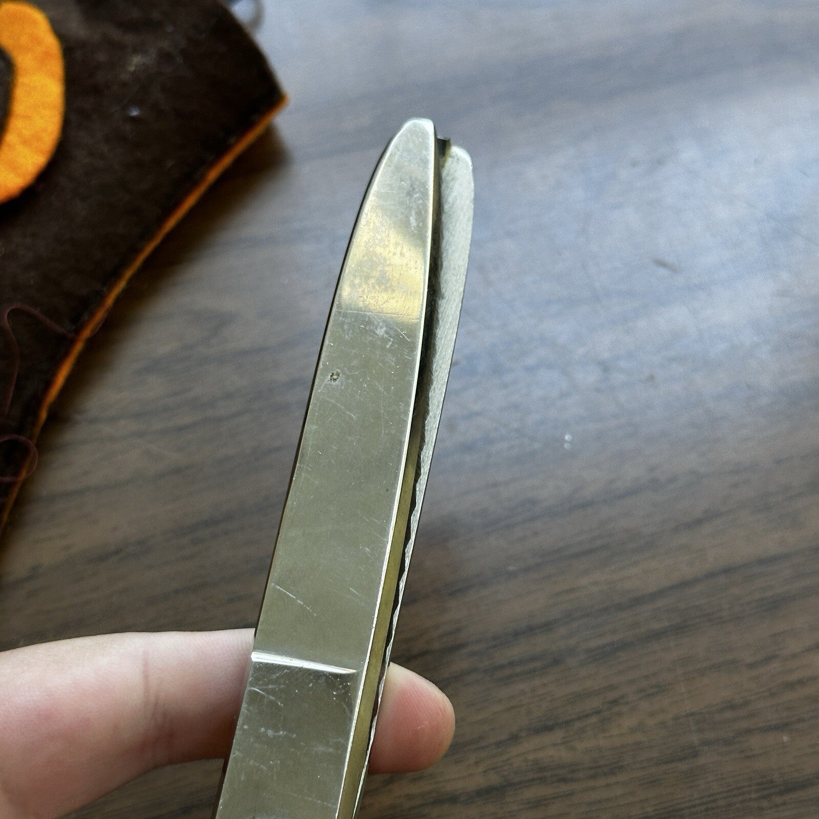 WISS Pinking Scissors Shears Newark NJ  Pat 1959190-1965443 Sewing Zig Zag Vtg