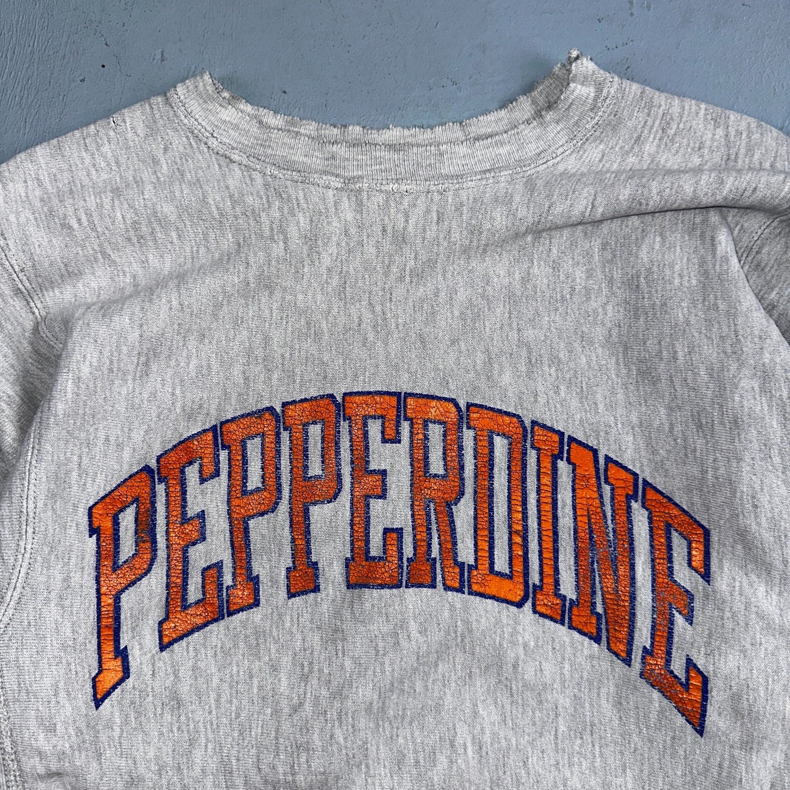 VTG 90s Champion Reverse Weave Crewneck Sweatshirt USA Pepperdine California
