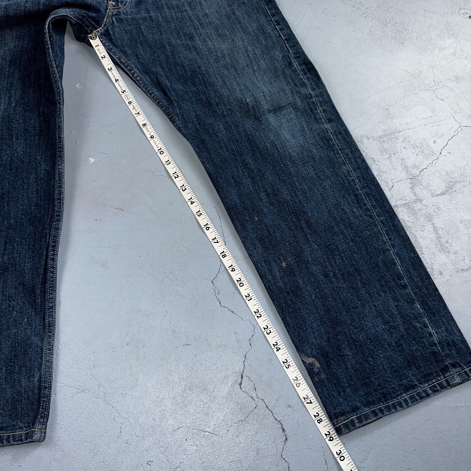 Levis 501 Vintage Y2K XX Straight Leg Jeans Blue Med Wash 38x32 Act 35x29