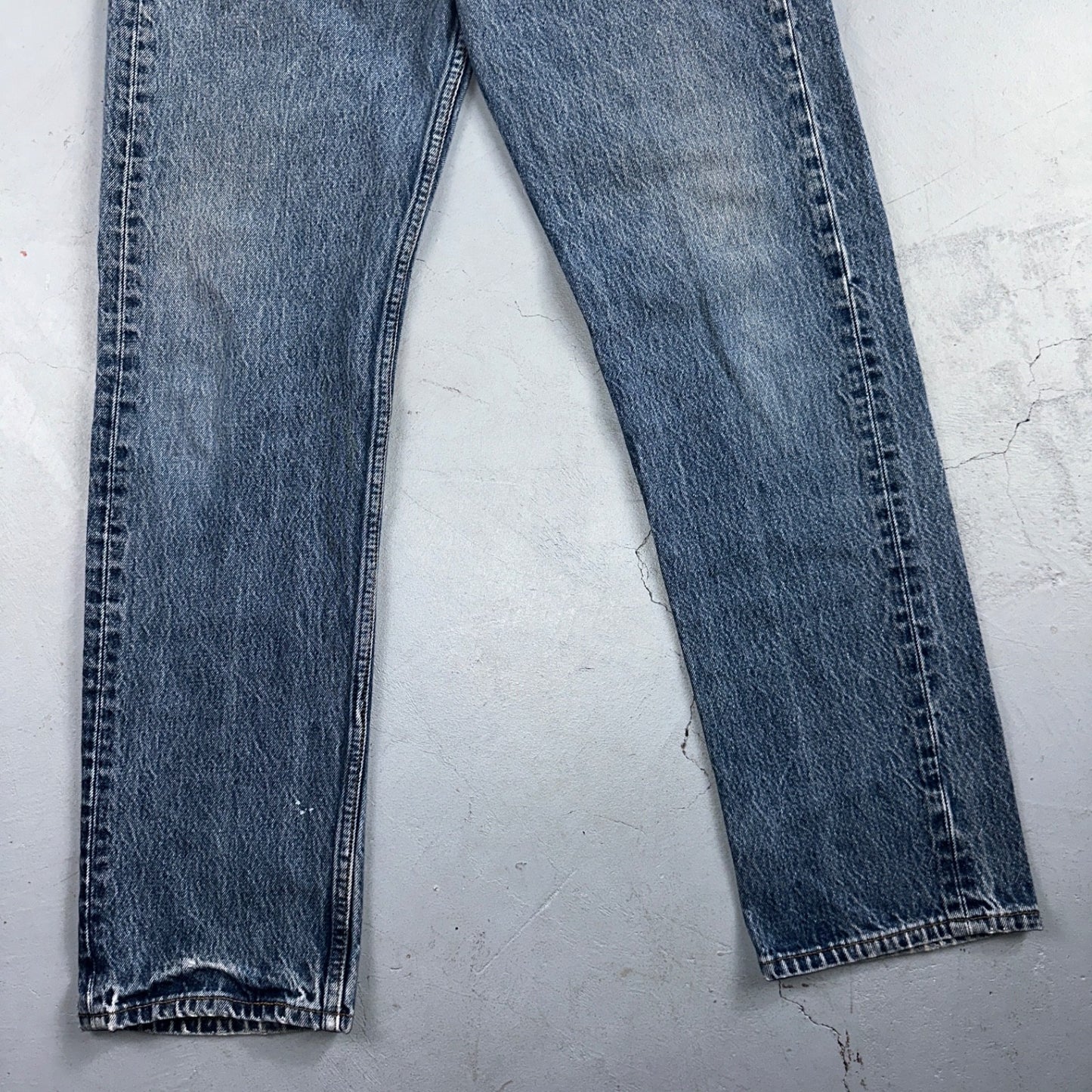 Levis 501 Vintage 90s USA XX Straight Leg Jeans Blue Light Wash 35x34 Act 33x31