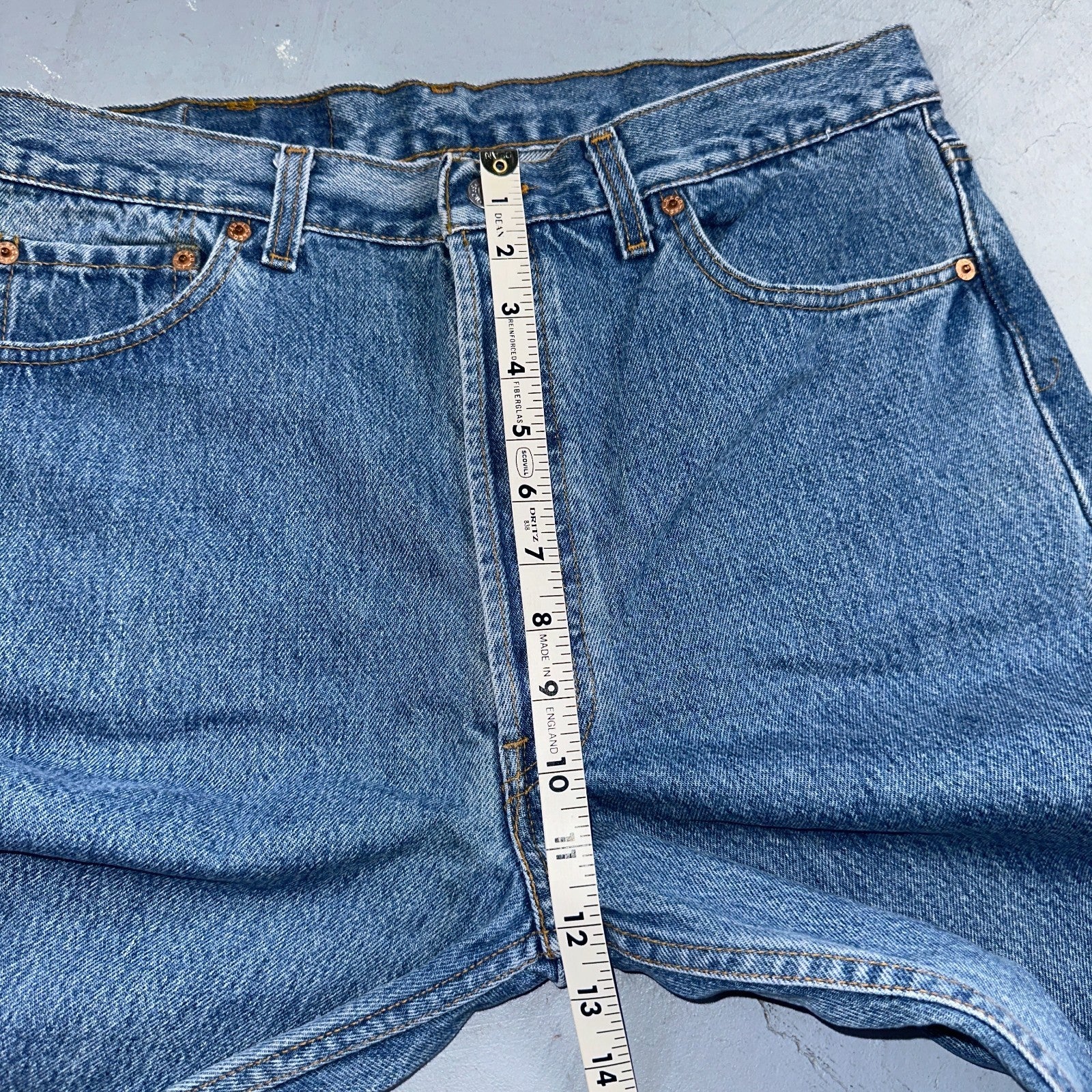 Levis 501 Vintage 80s USA XX Straight Leg Jeans Blue Light Wash 36x32 Act 34x32