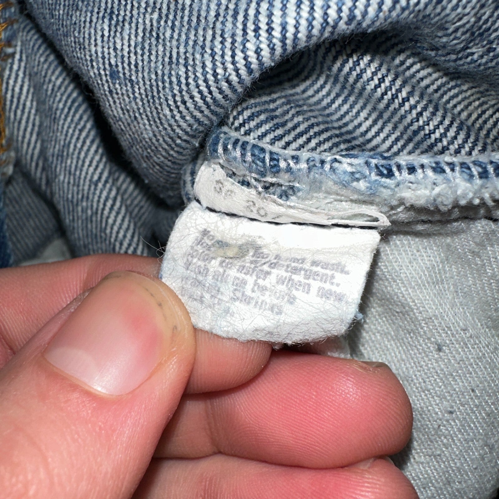 Levis 517 Vintage 80s USA Orange Tab Bootcut Flare Blue Worn Jeans Act 31x30