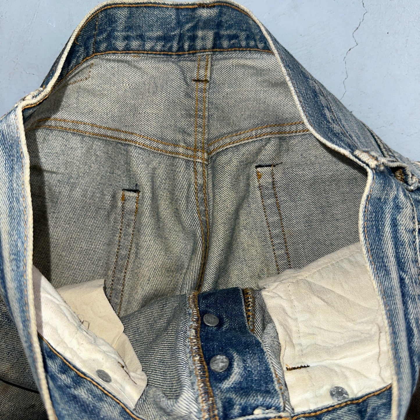 Levis 501 Vintage 80s Redline Selvedge USA XX Jeans Med Wash 34x38 Act 31x27