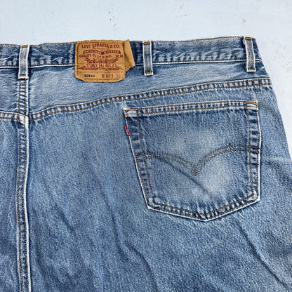 Levis 501 Vintage 90s USA XX Straight Leg Jeans Blue Light Wash 60x30 Act 56x27