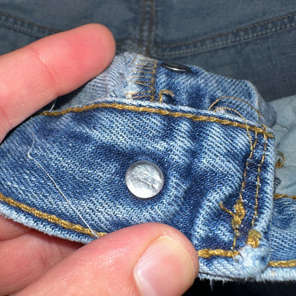 Levis 501 Vintage Y2K XX Straight Leg Jeans Blue Med Wash 34x30 Act 32x28