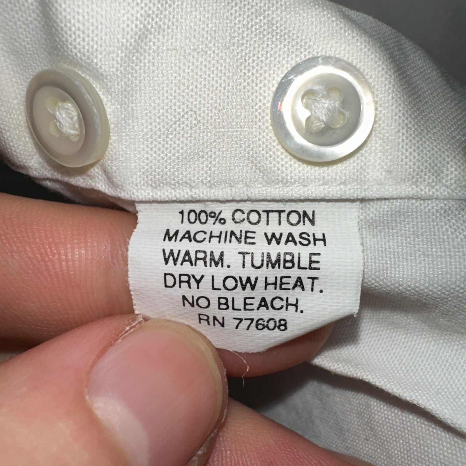 Vintage J Peterman Poet Shirt Men M White Popover Button Down Shirt Collar Less