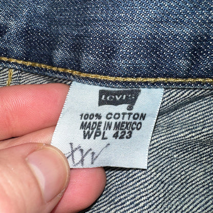 Levis 501 Vintage 90s XX Straight Leg Jeans Y2K Blue Med Wash 34x36 Act 33x35