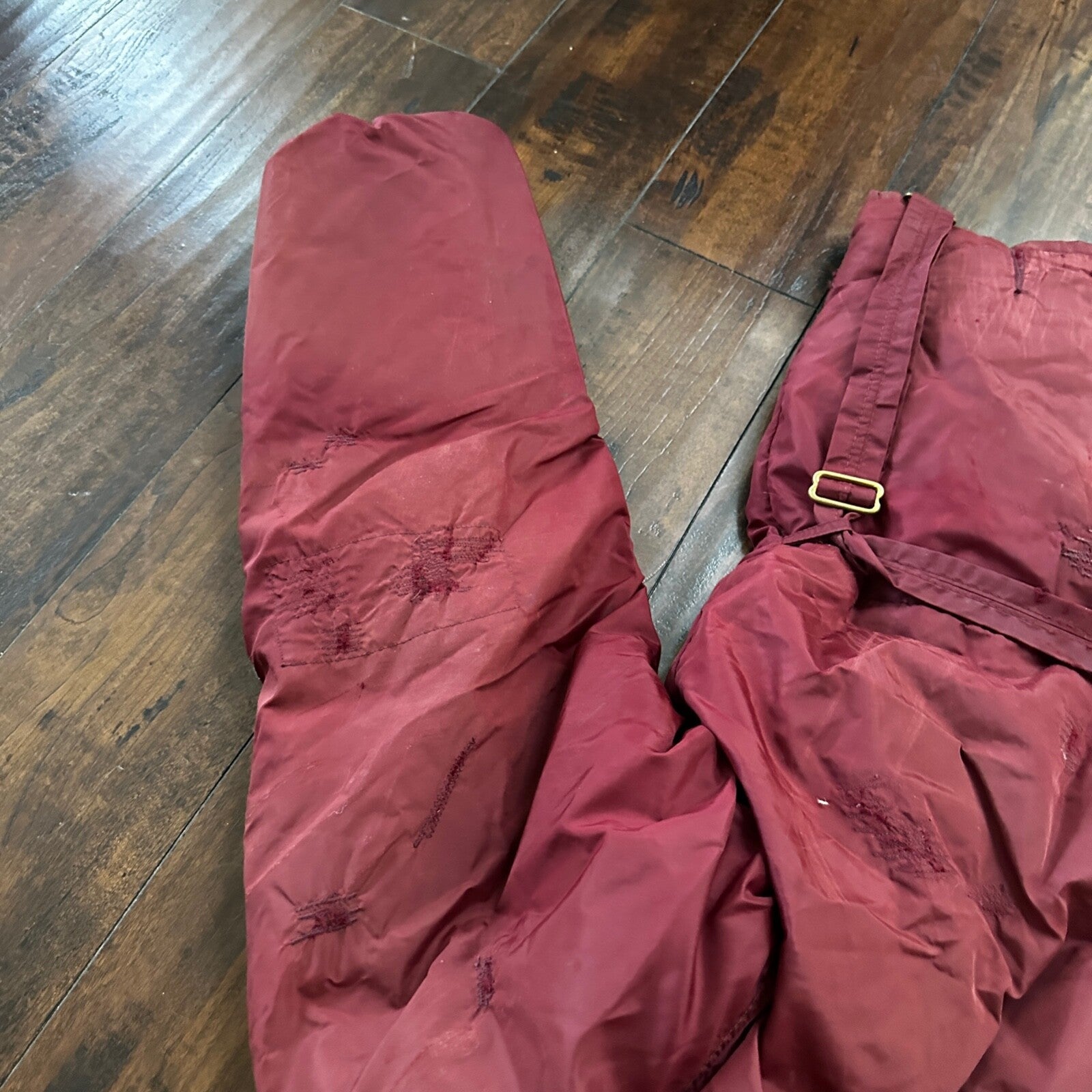 Vintage 1960s Goose Down Alp Sport Jacket L Ski Parka Coat Red Talon zip Bauer