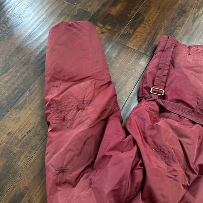 Vintage 1960s Goose Down Alp Sport Jacket L Ski Parka Coat Red Talon zip Bauer