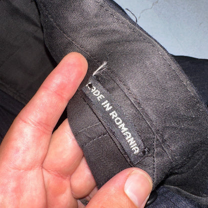 VTG Mens 3 PC Suit 42 Jacket Coat Pants Black Vest Rockabilly 70s American Trend