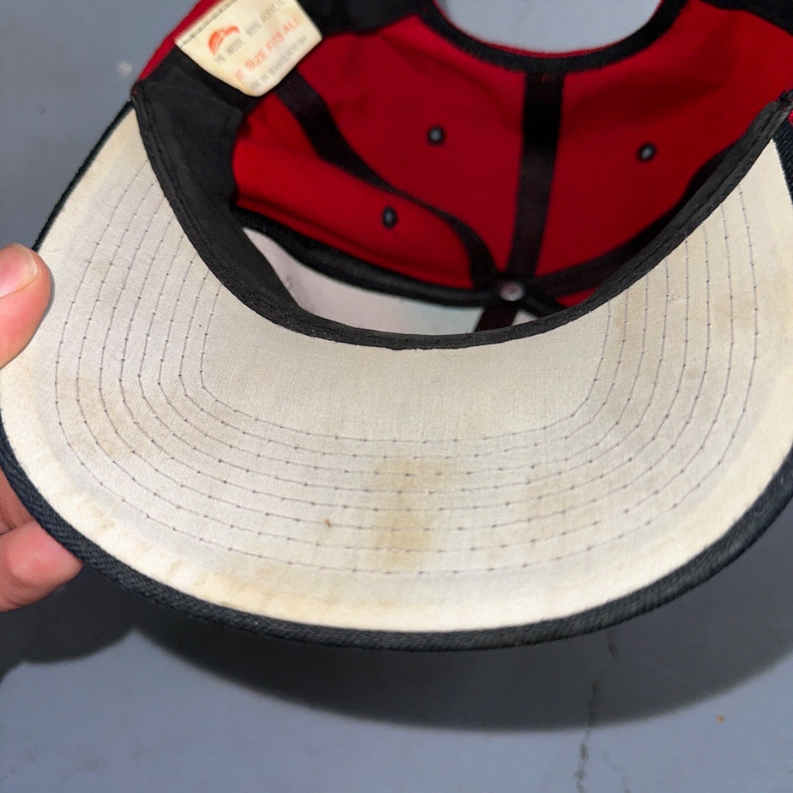 Santa Clara Red SCU VTG Hat Cap Snapback San Francisco Wool 90s Cool Basic