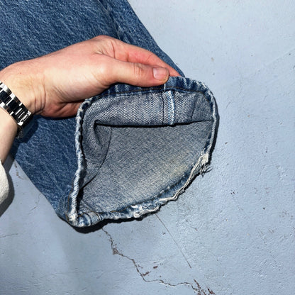 Levis 517 Vintage 80s USA Orange Tab Bootcut Flare Blue Worn Jeans Act 32x30