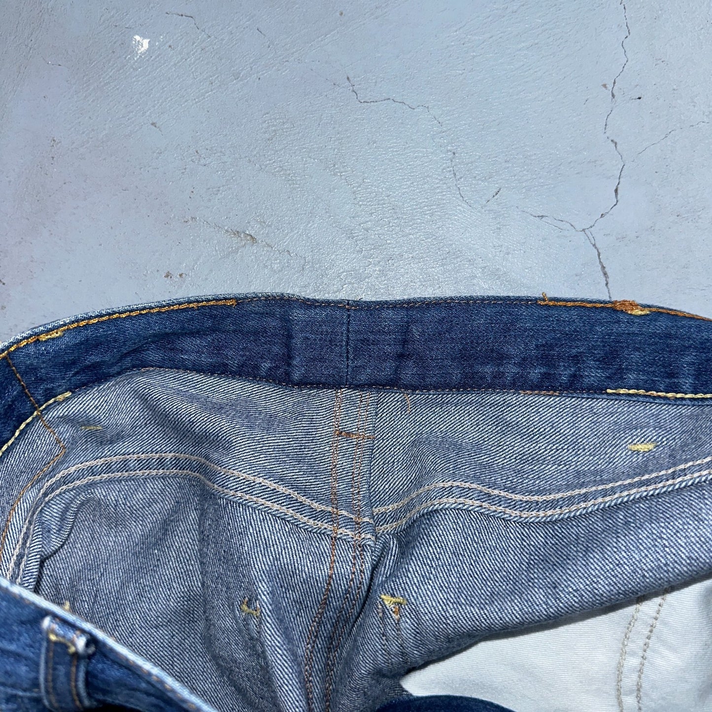 Levis 605 Vintage LVC Orange Tab Slim Blue Med Wash Y2K 36x34 Jeans Act 36x32