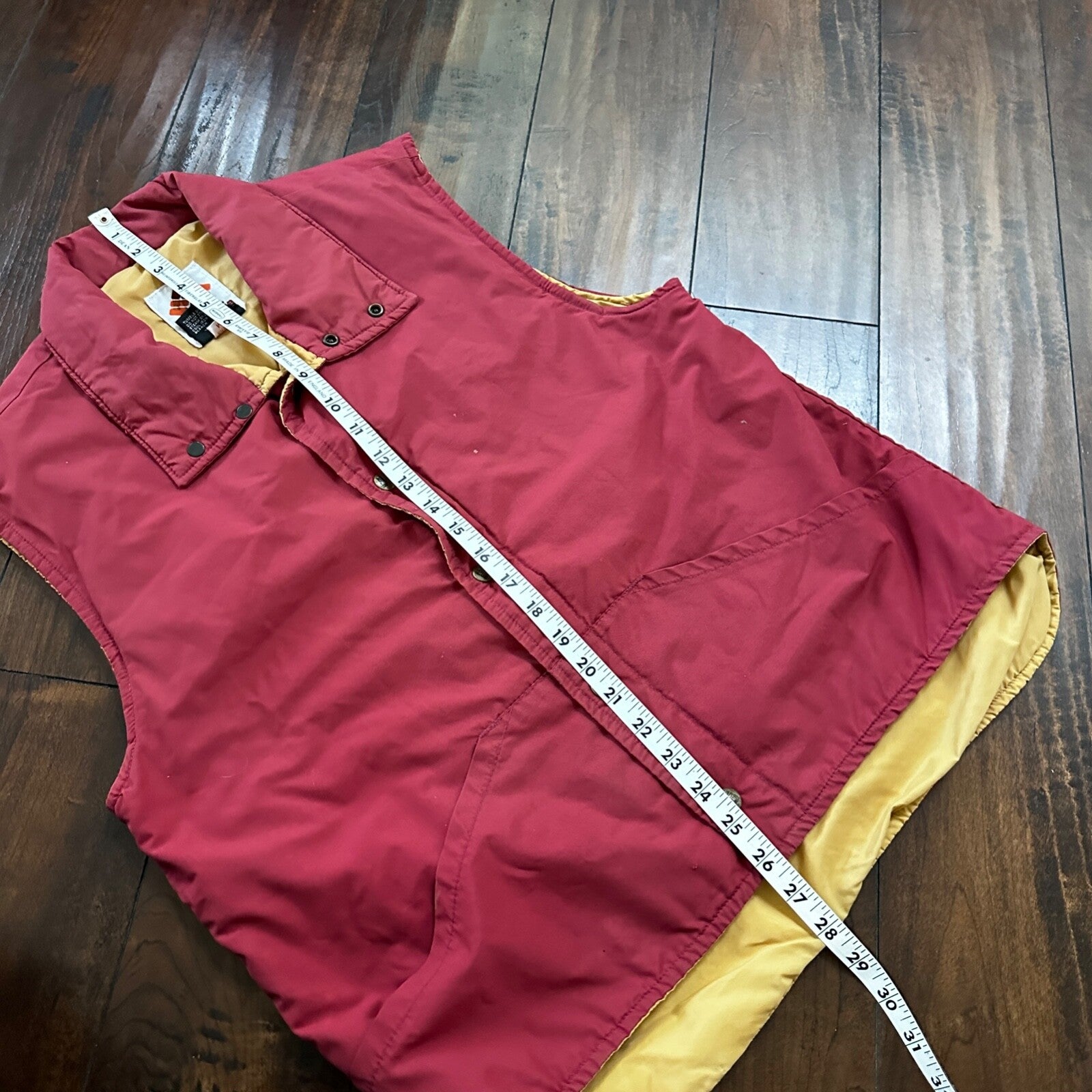 Vintage 80s Columbia USA Thinsulate 3M Puffer Gilet Vest Red Hipster M 90s