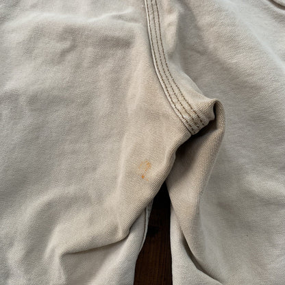 Vintage USA Made Carhartt Men's Thrashed Canvas Carpenter Shorts 90s Double Knee