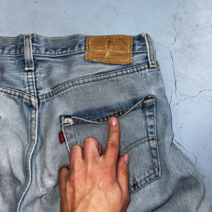 Levis 501 Vintage 80s Redline Selvedge USA XX Jeans Med Wash 32x36 Act 30x31