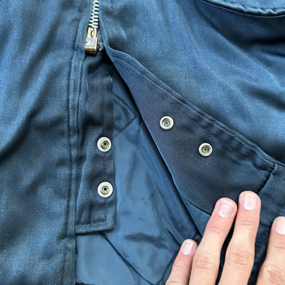 1960s Vtg Golden Fleece Industrial Outerwear Blue Jacket Coat Mens Size 38 USA