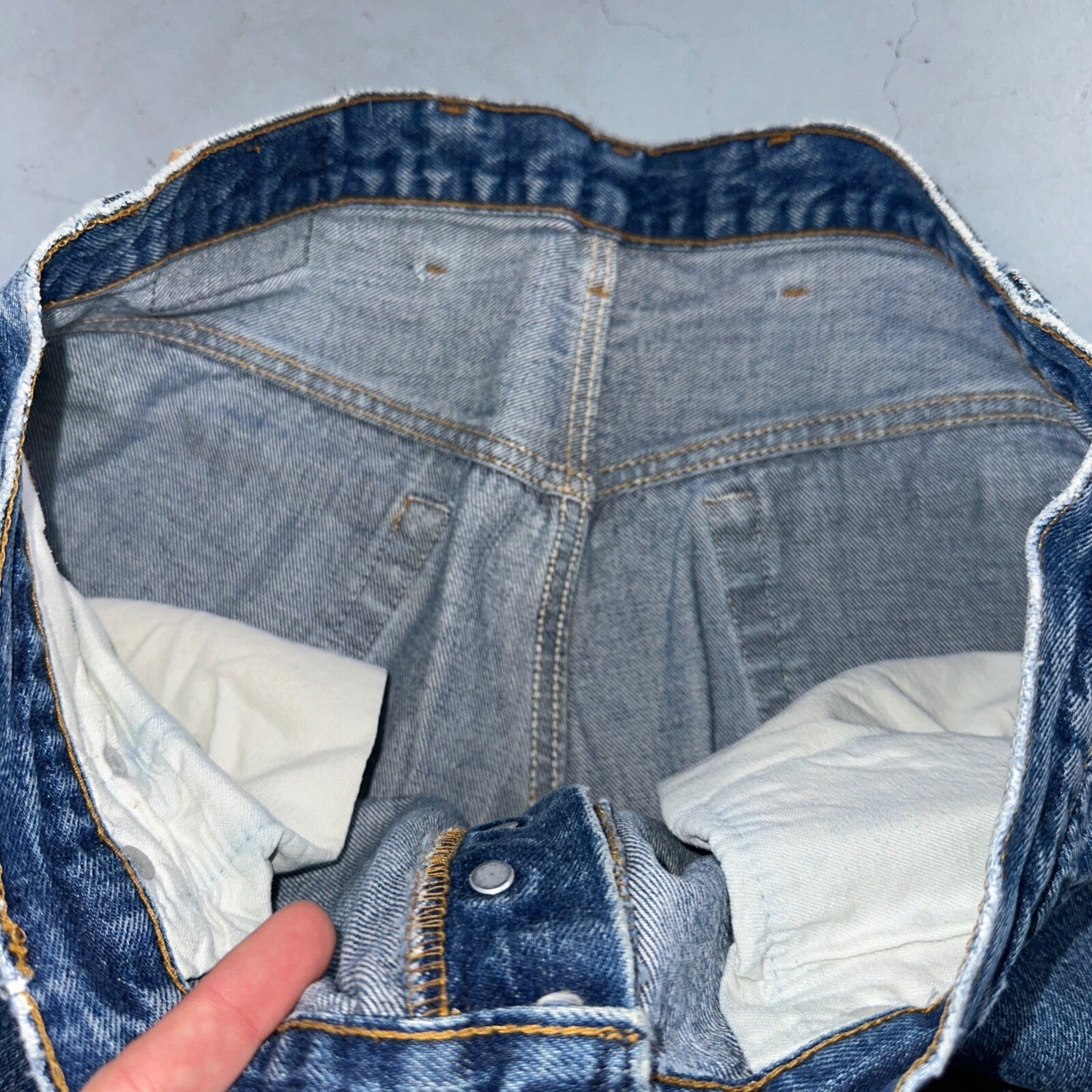 Levis 501 Vintage 90s USA XX Straight Leg Jeans Blue Med Wash 40x31 Act 36x27