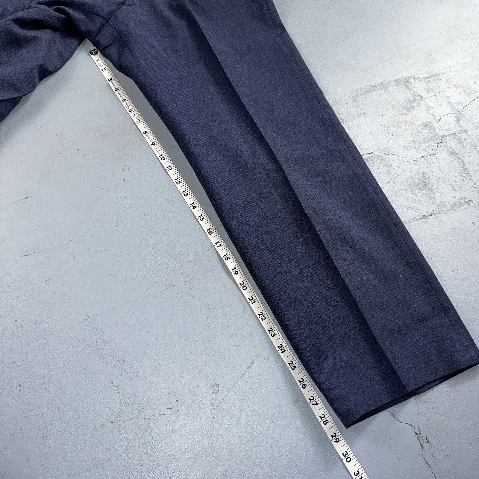 ORIGINAL WWII US ARMY M1944 WOOL COMBAT FIELD TROUSERS- SMALL 32 WAIST BLUE NAVY