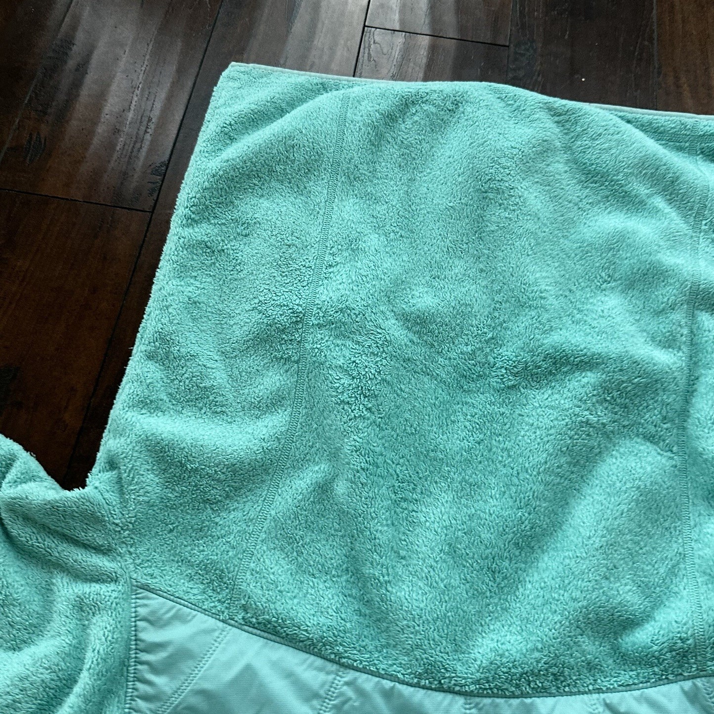 Vtg Nike ACG Womens Soft Fleece Turquoise Teal Blue Full Zip Jacket Y2K Warm