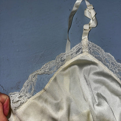 VTG Vanity Fair Lingerie Slip Dress Sleepwear Full Sweep Nightgown Lace Lot 2