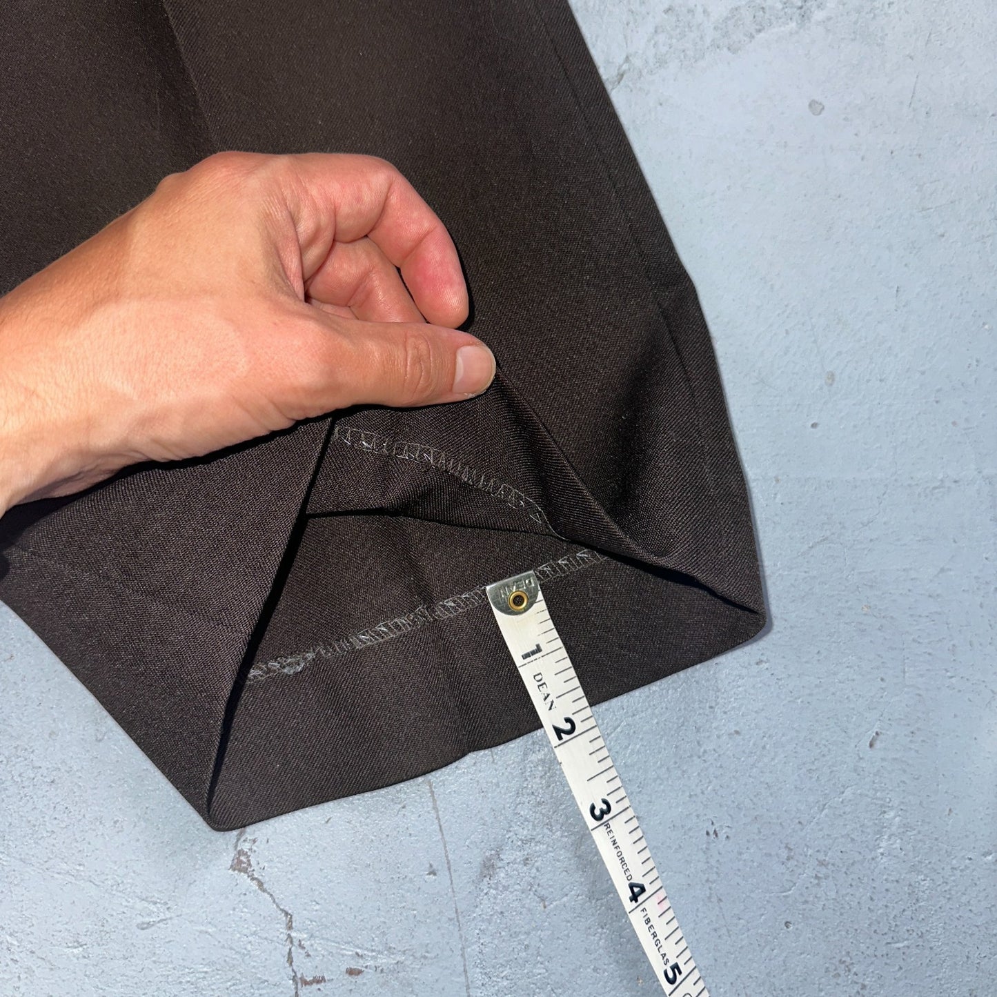 VTG Mens 2 PC Suit 40 Jacket Coat Pants Brown Levis Panatela Polyester 80s