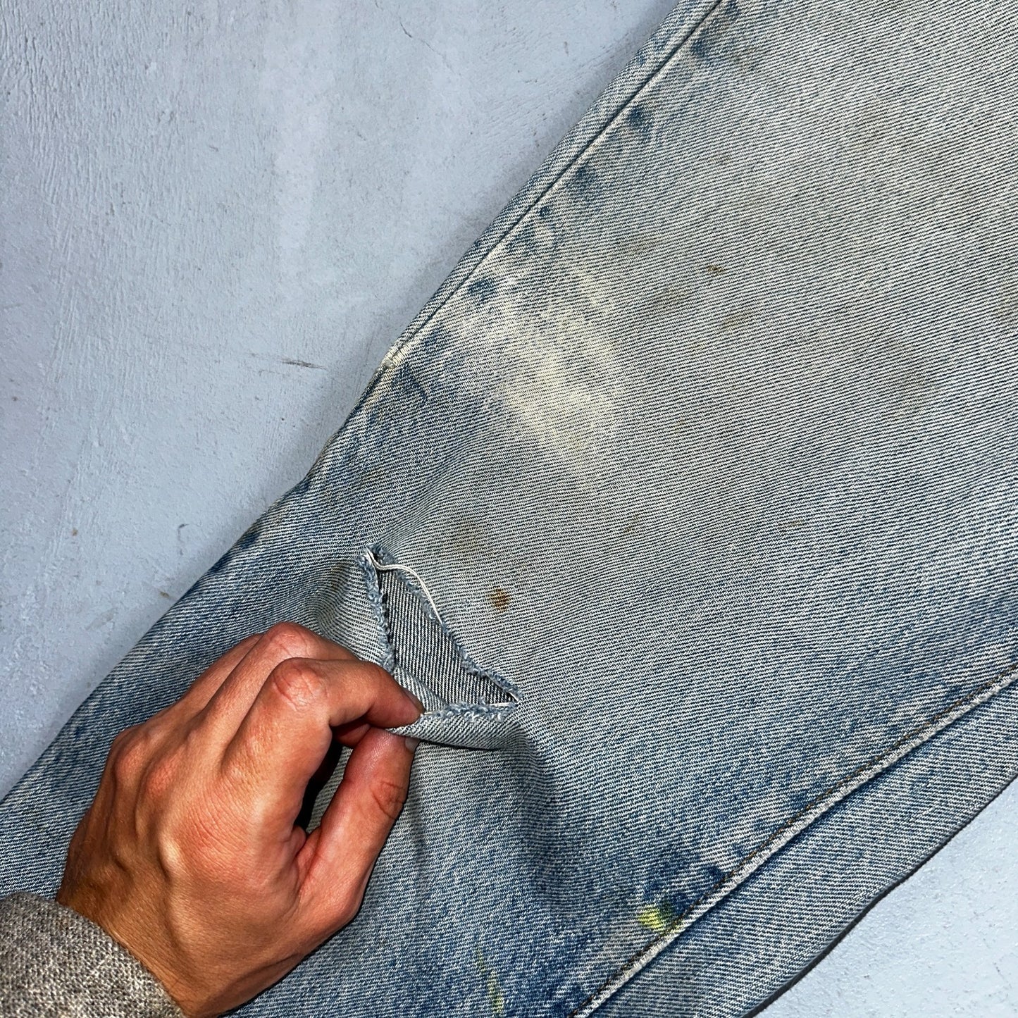 Levis 501 Vintage 80s Redline Selvedge USA XX Jeans Light Wash Worn Act 30x30