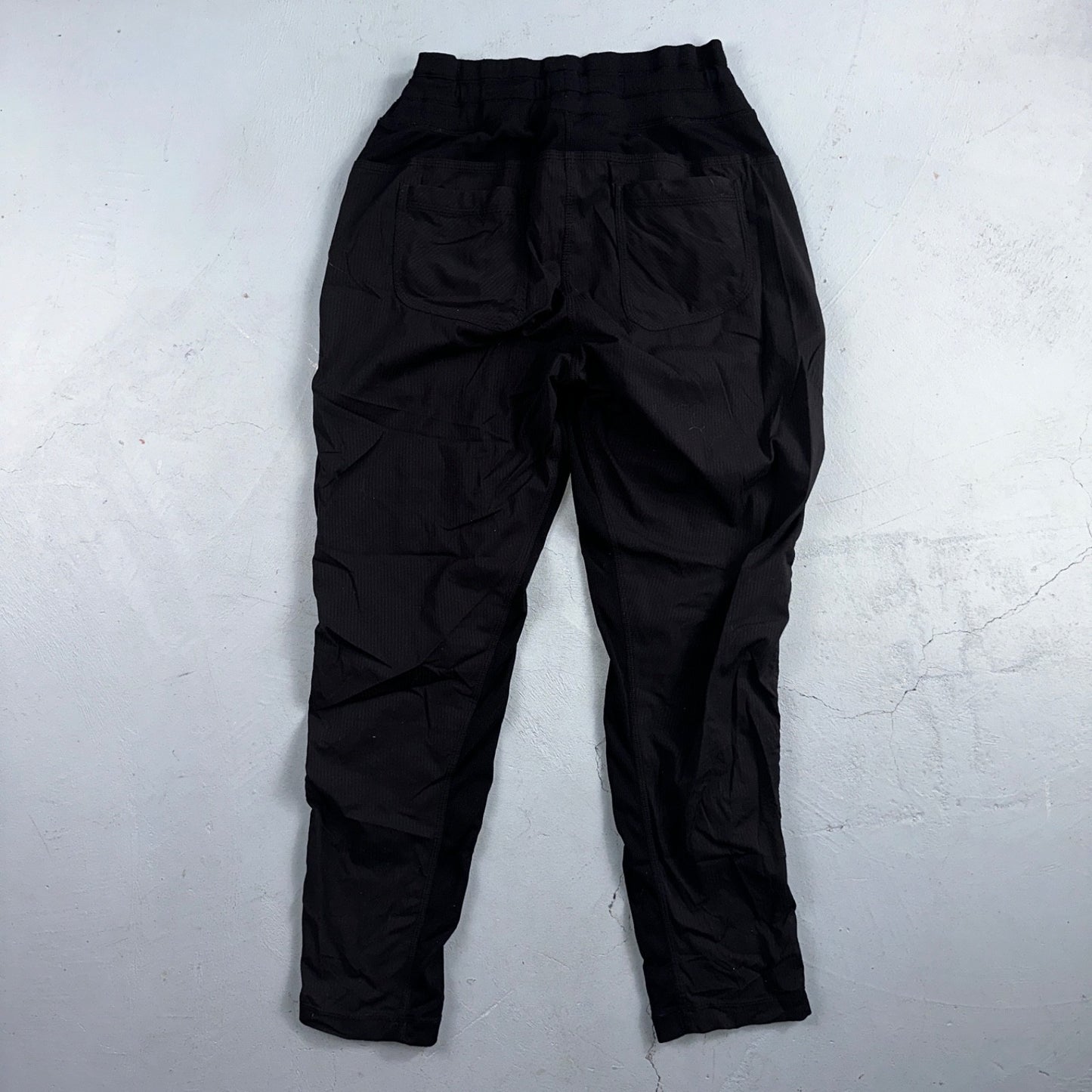 Lululemon Dance Studio Black Ruched Athletic Pants Unlined Women's Size Small