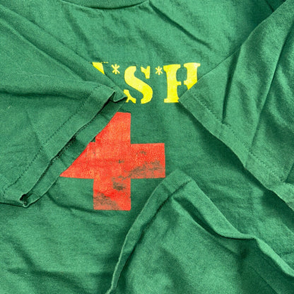 Oneita Mash Red Cross XL VTG T Shirt Single Stitch Green Army Medical USA