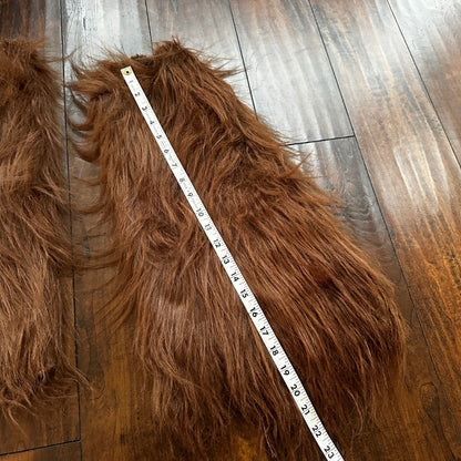 Hot Costume Pair Faux Fur Leg Warmers Womens Party Sexy Chewbacca Cute VTG