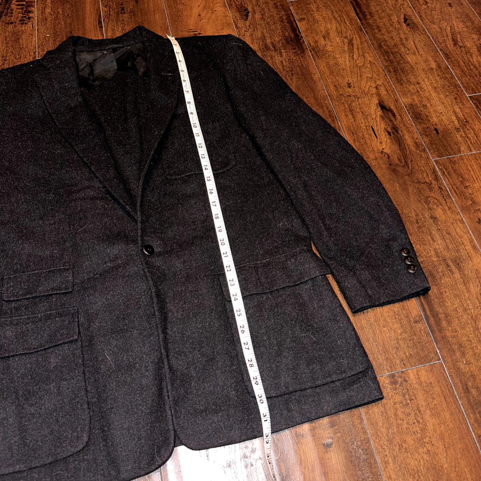 VTG 60s Amalgamated Union Made USA Wool Jacket Suit 42 1960s Blazer Black