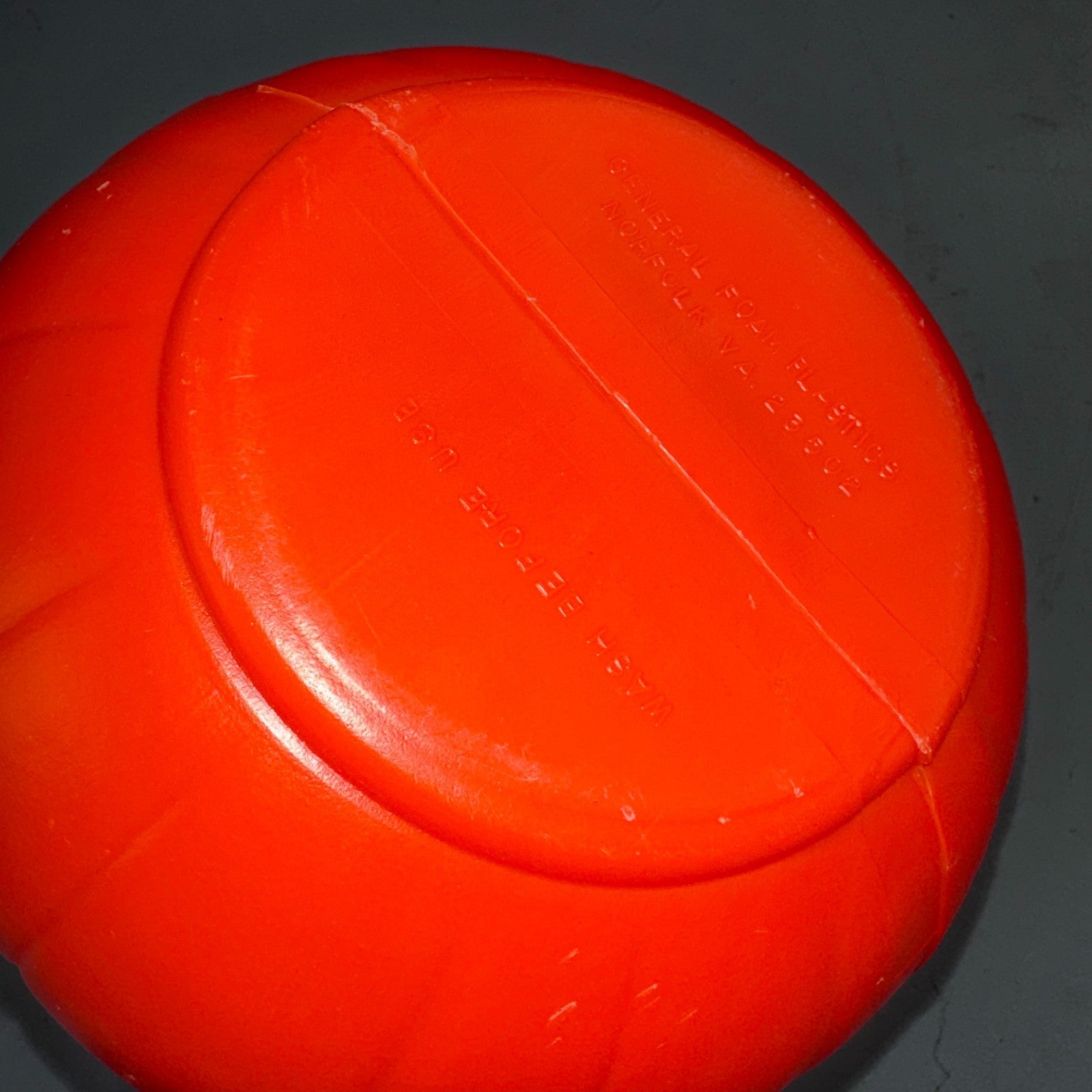 Vtg 1980s General Foam Plastics Pumpkin Pail Bucket Made in USA Retro Halloween