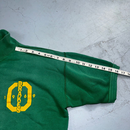 VTG 60s Oregon Track Sweatshirt Champion 1969 Drakes Rockabilly Ducks Polo Zip