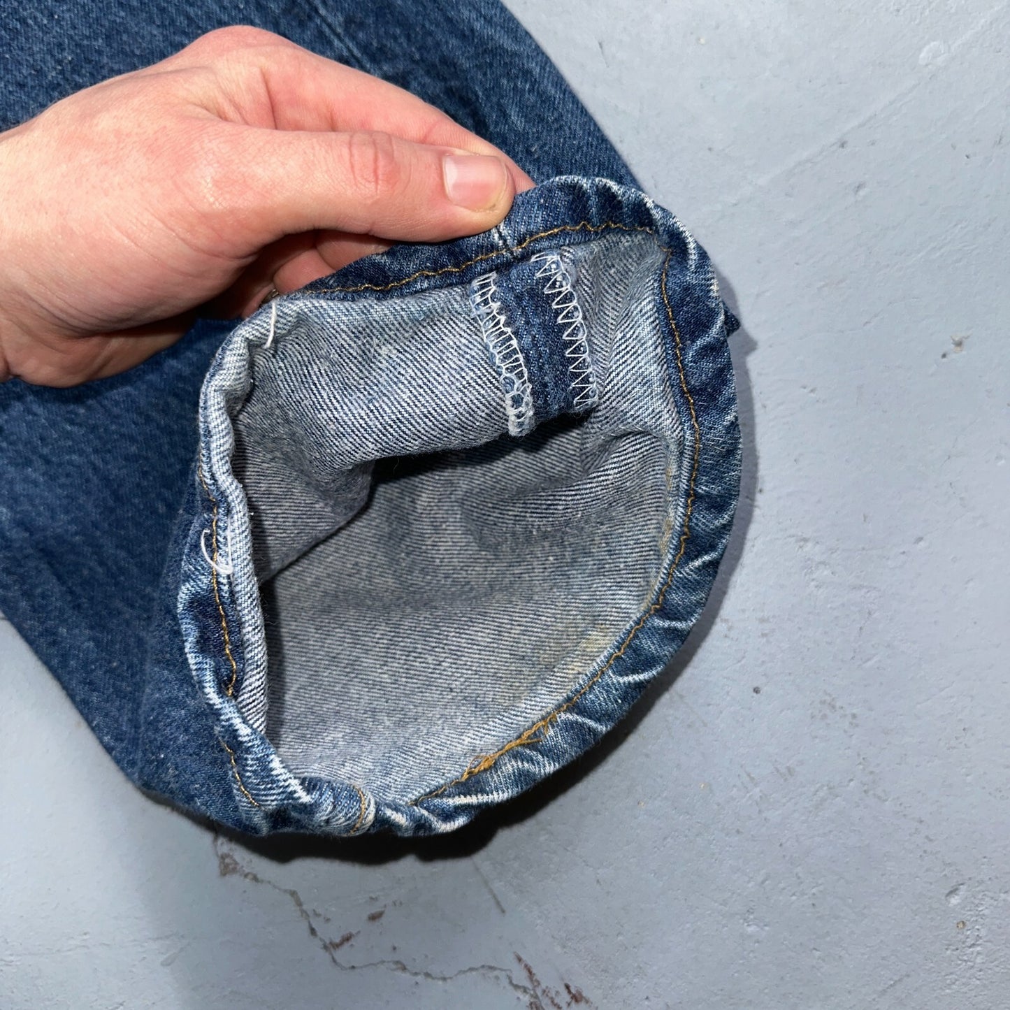 Levis 501 Vintage 90s USA XX Straight Leg Jeans Blue Med Wash 42x32 Act 39x29