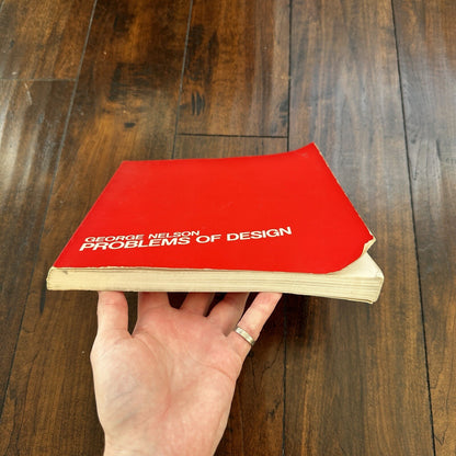 George Nelson Problems Of Design Red Softcover Book Text Art MCM Eames Rare 1979