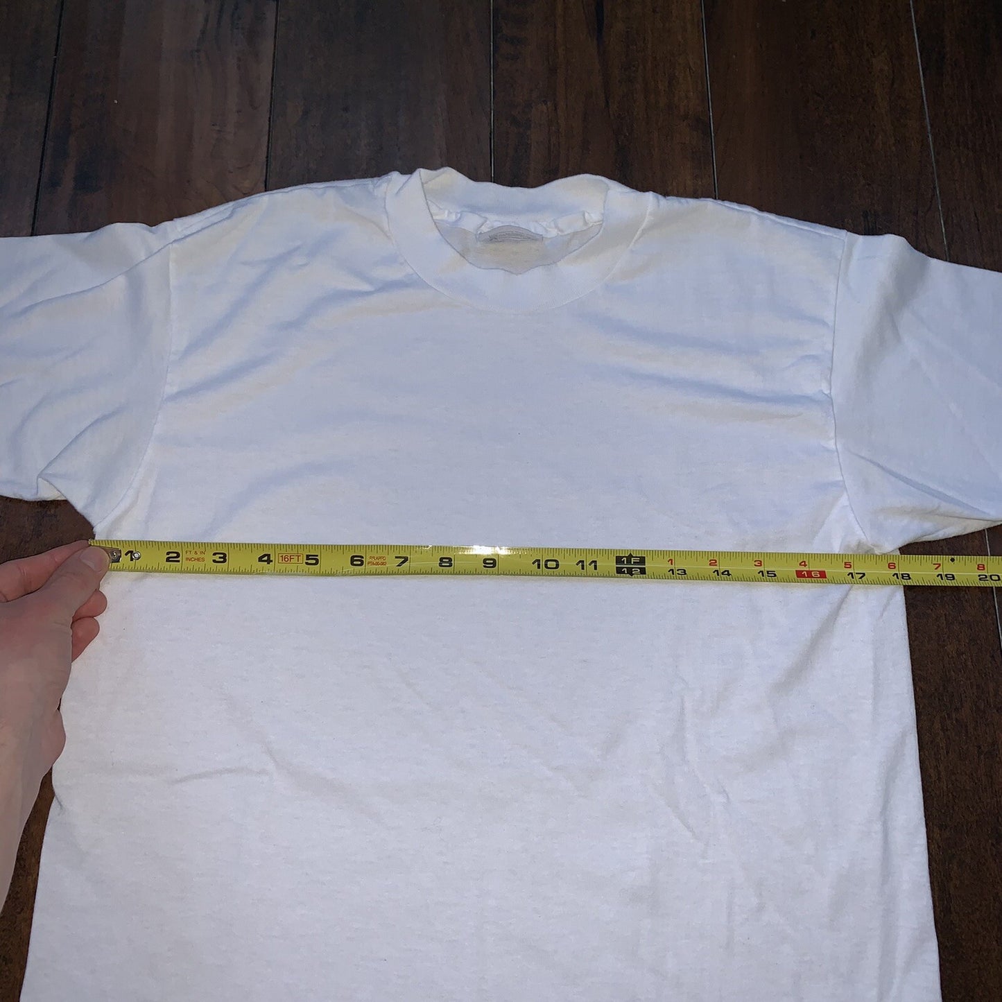 Hanes BLANK Vintage White T Shirt Mens 80s Essential Lot Of 6 Rap Single Stitch
