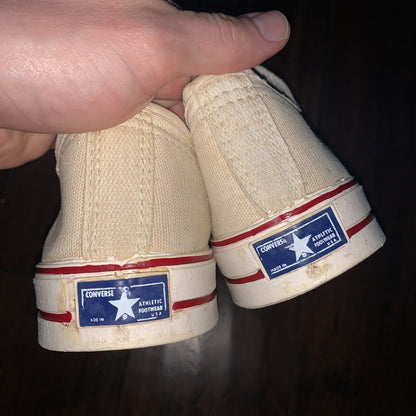 Vintage 60s 50s CONVERSE Chuck Taylor All Star Blue Label White 7 Low RARE USA