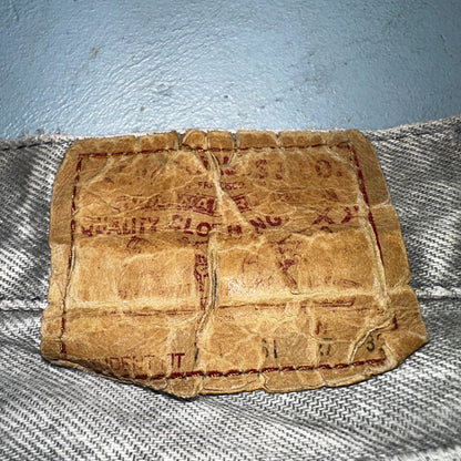 Levis 501 Vintage 80s USA XX Straight Leg Jeans Gray Acid Wash 27x32 Act 26x31